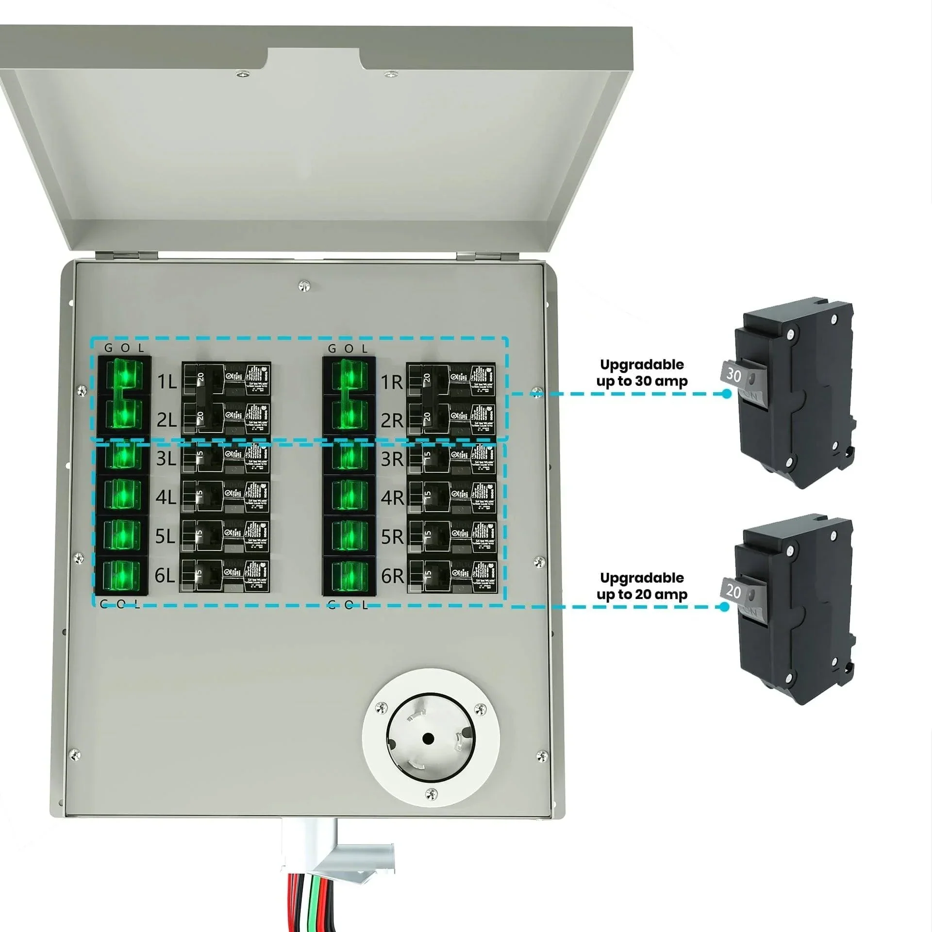 Refurbished - Nature's Generator 120/240V 50A 12-Circuit Non-Automatic Transfer Switch - Image 10