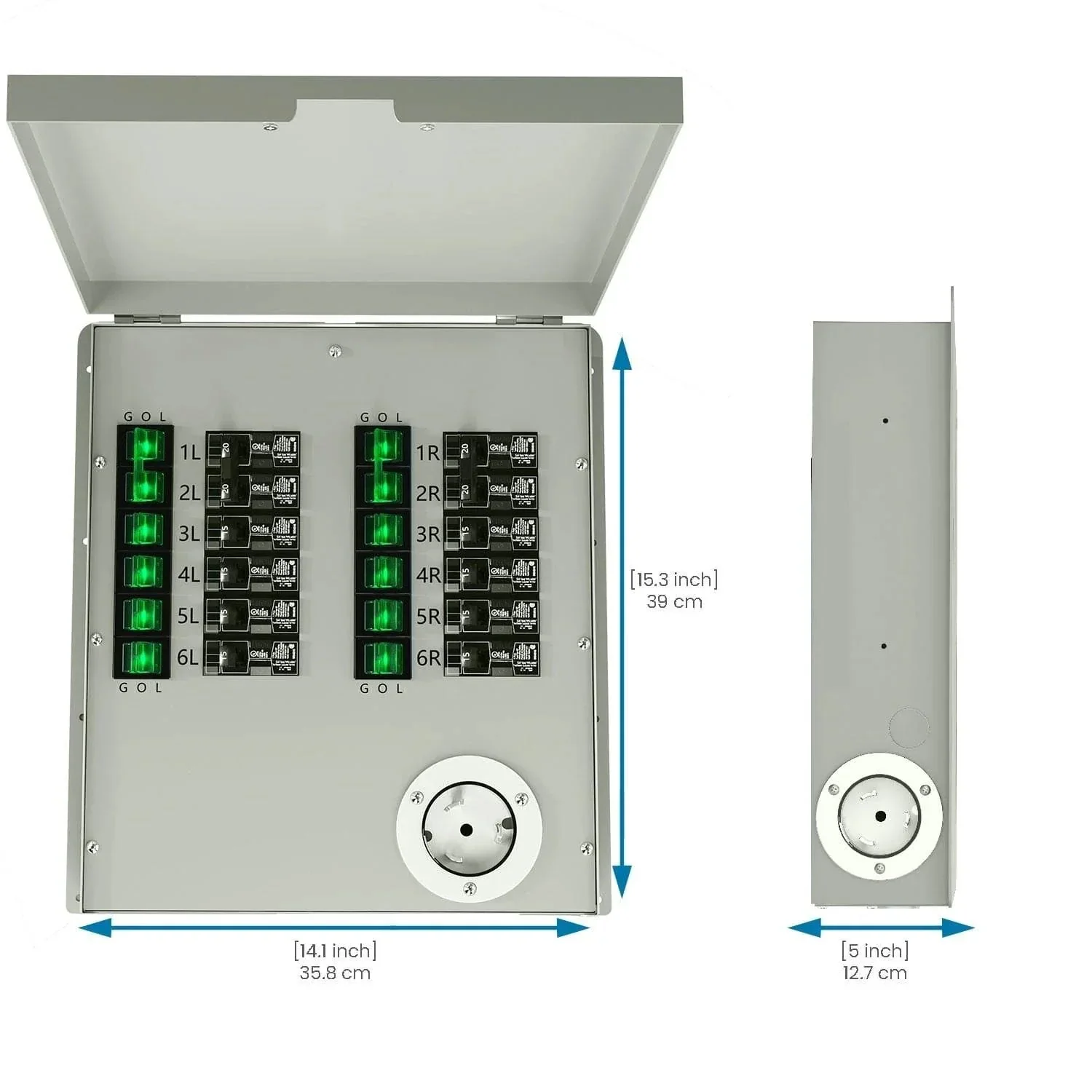 Refurbished - Nature's Generator 120/240V 50A 12-Circuit Non-Automatic Transfer Switch - Image 5