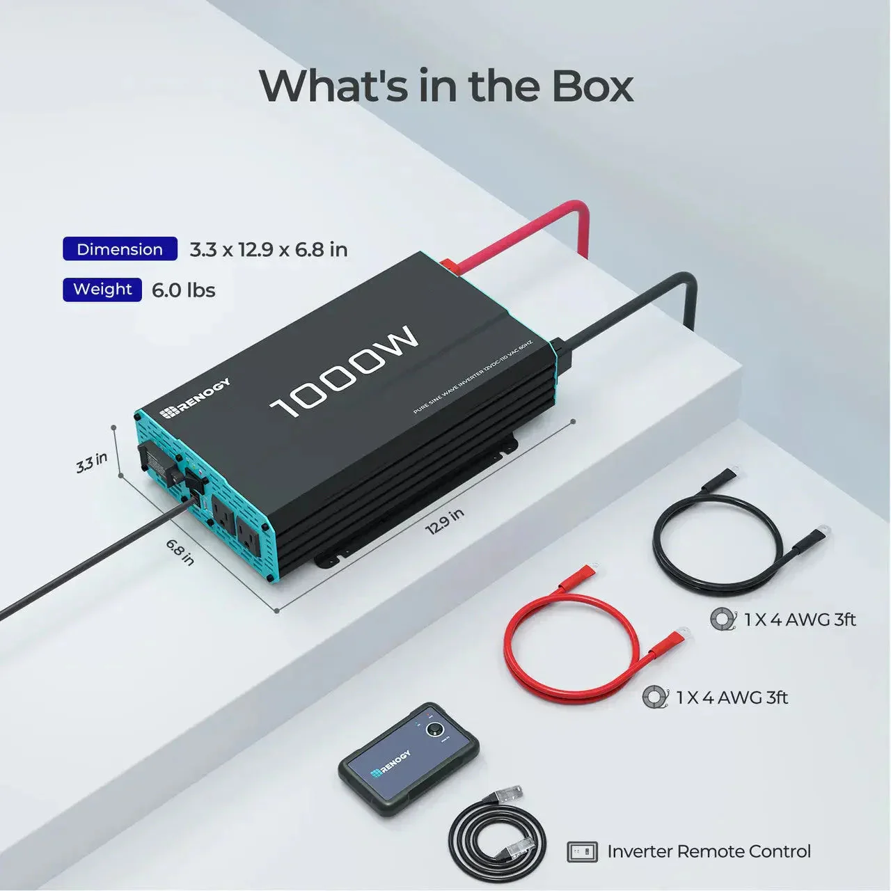Renogy 1000W 12V Pure Sine Wave Inverter - Image 10