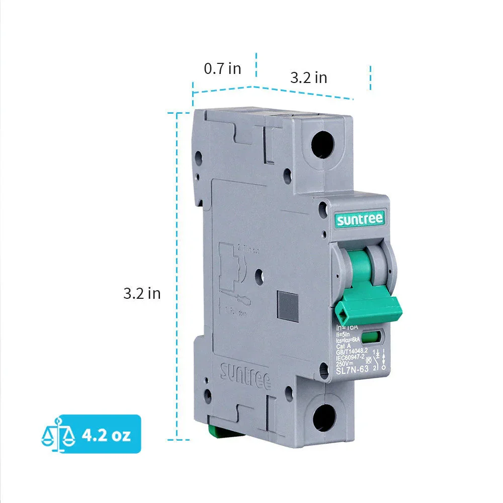 Renogy 10A/16A/32A/50A/63A 1P DC Miniature Circuit Breaker - Image 2