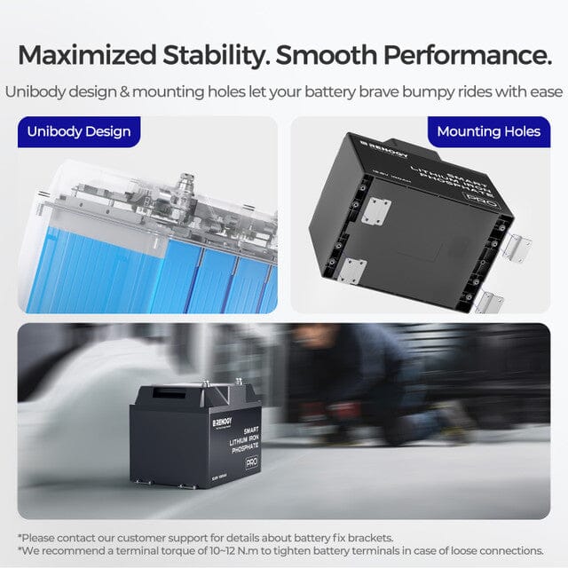 Renogy 12V 100Ah Pro Smart Lithium Iron Phosphate Battery w/Bluetooth & Self-heating Function (SC) - Image 9