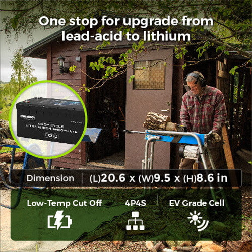 Renogy 12V 200Ah Core Series Deep Cycle Lithium Iron Phosphate Battery (SC) - Image 2