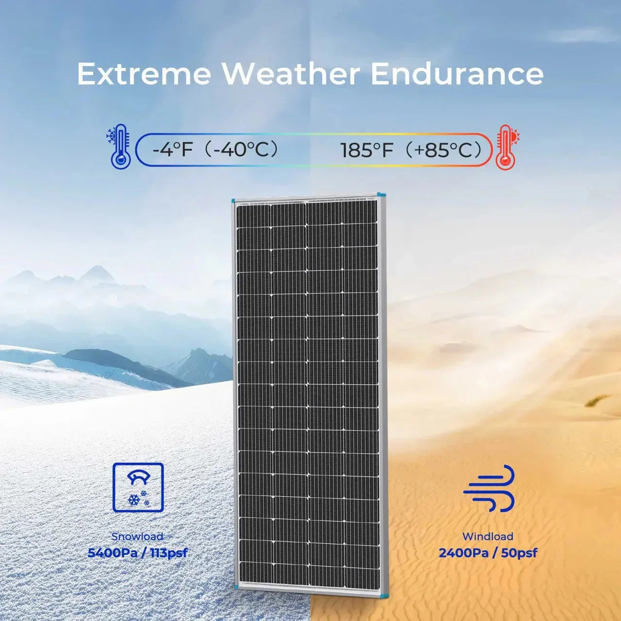Renogy 200 Watt 12 Volt Monocrystalline Solar Panel with 40 Amp MPPT Charge Controller - Image 4