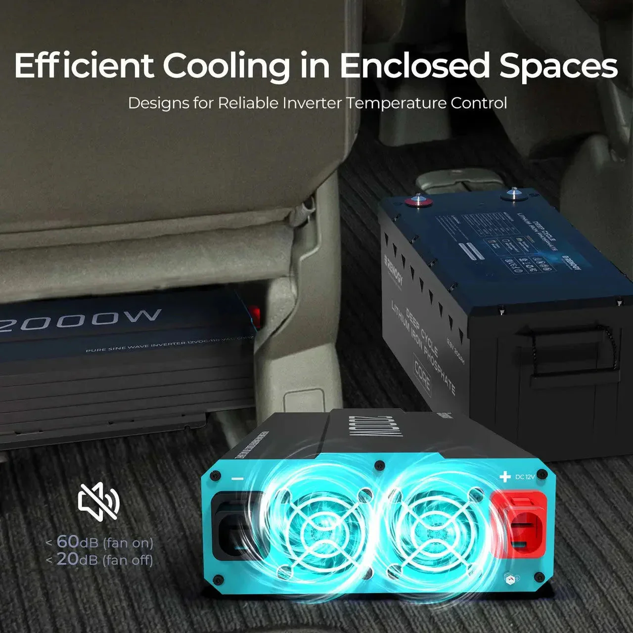 Renogy 2000W 12V Pure Sine Wave Inverter - Image 5