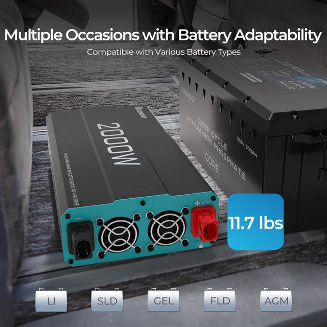 Renogy 2000W 12V Pure Sine Wave Inverter (SC) - Image 3