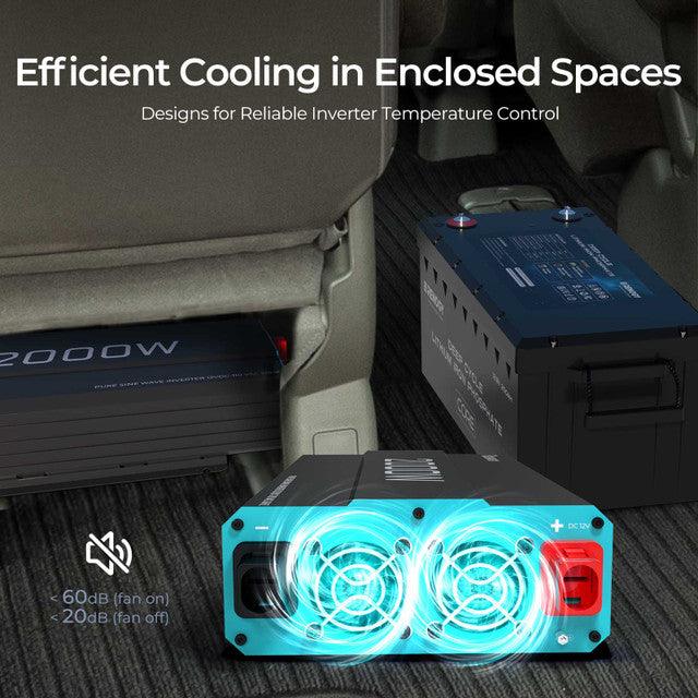 Renogy 2000W 12V Pure Sine Wave Inverter (SC) - Image 4