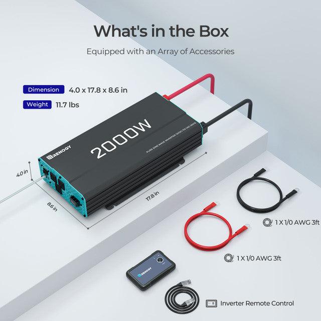 Renogy 2000W 12V Pure Sine Wave Inverter (SC) - Image 7