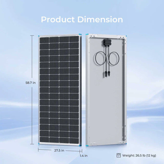 Renogy 4 Pieces 200 Watt 12 Volt Monocrystalline Solar Panel (SC) - Image 6