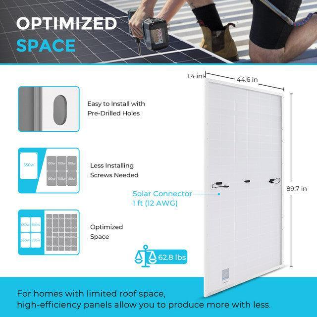 Renogy 550 Watt Monocrystalline Solar Panel (SC) - Image 8