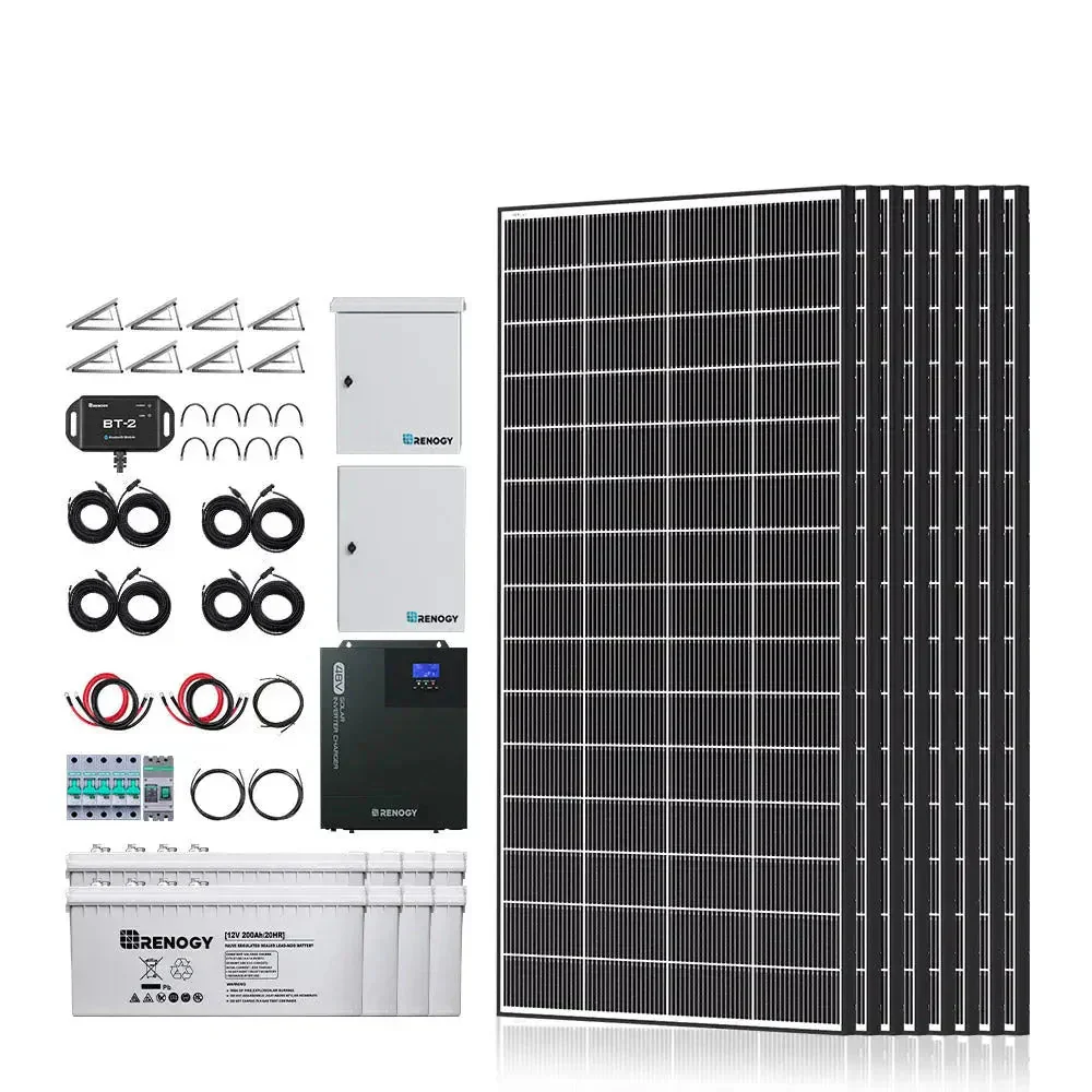 Renogy Complete Cabin Solar Kit 1200W 2500W | Optional 9.6kWh Deep-Cycle AGM / LiFePO4 Batteries - Image 11