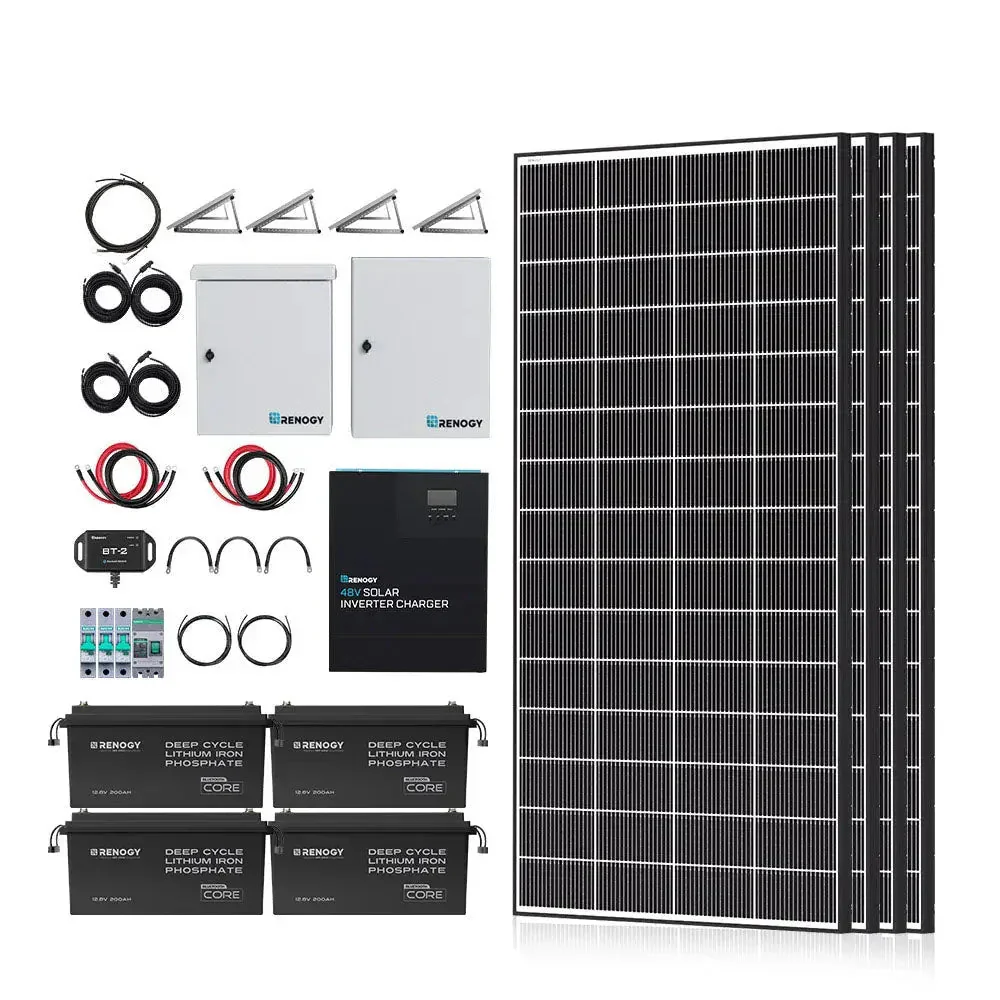 Renogy Complete Cabin Solar Kit 1200W 2500W | Optional 9.6kWh Deep-Cycle AGM / LiFePO4 Batteries - Image 14