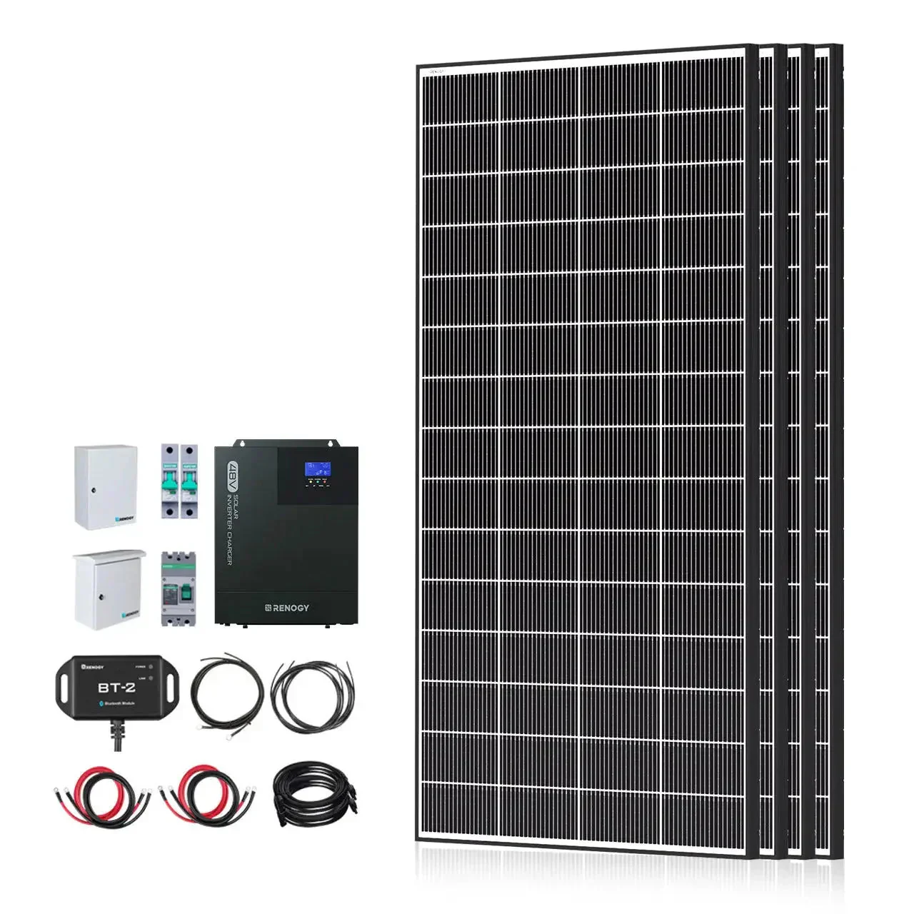 Renogy Complete Cabin Solar Kit 1200W 2500W | Optional 9.6kWh Deep-Cycle AGM / LiFePO4 Batteries - Image 17