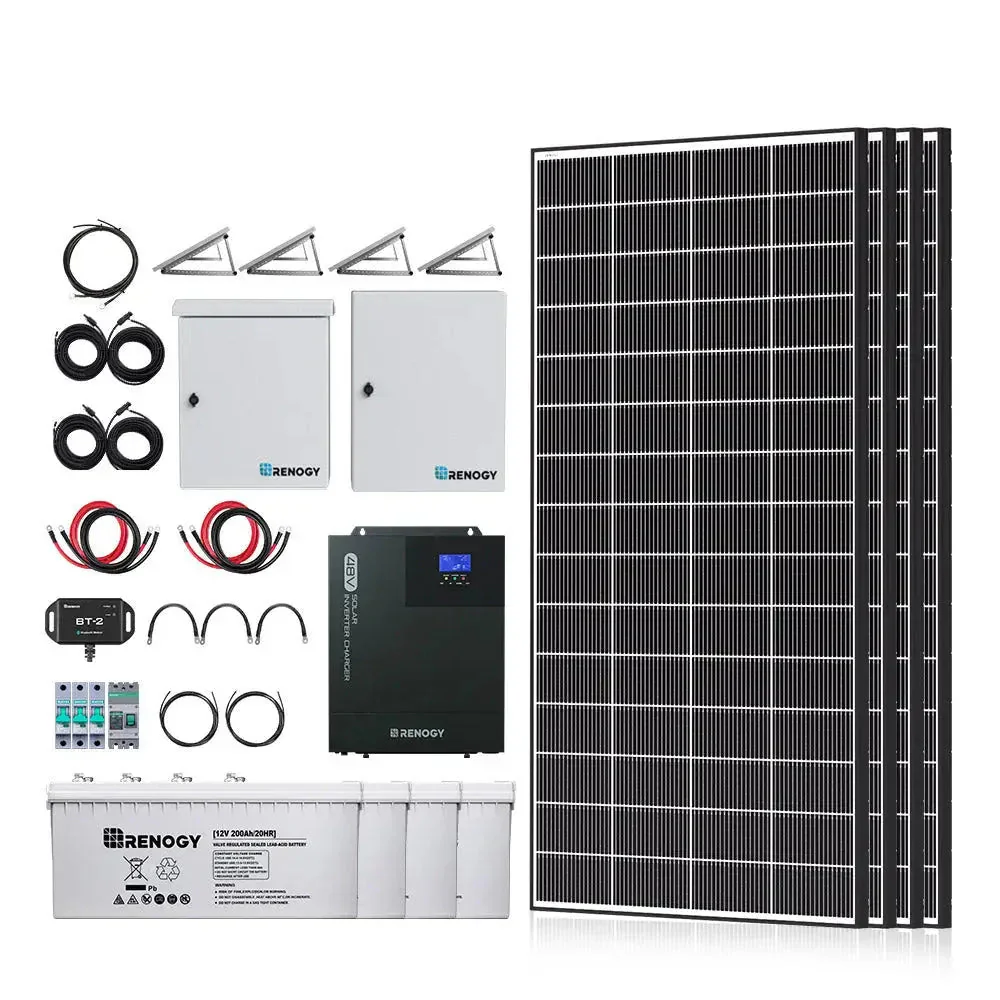 Renogy Complete Cabin Solar Kit 1200W 2500W | Optional 9.6kWh Deep-Cycle AGM / LiFePO4 Batteries - Image 9