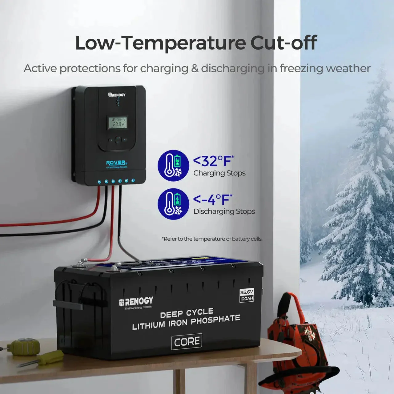 Renogy Core - 24V 100Ah Deep Cycle Lithium Iron Phosphate Battery - Image 7