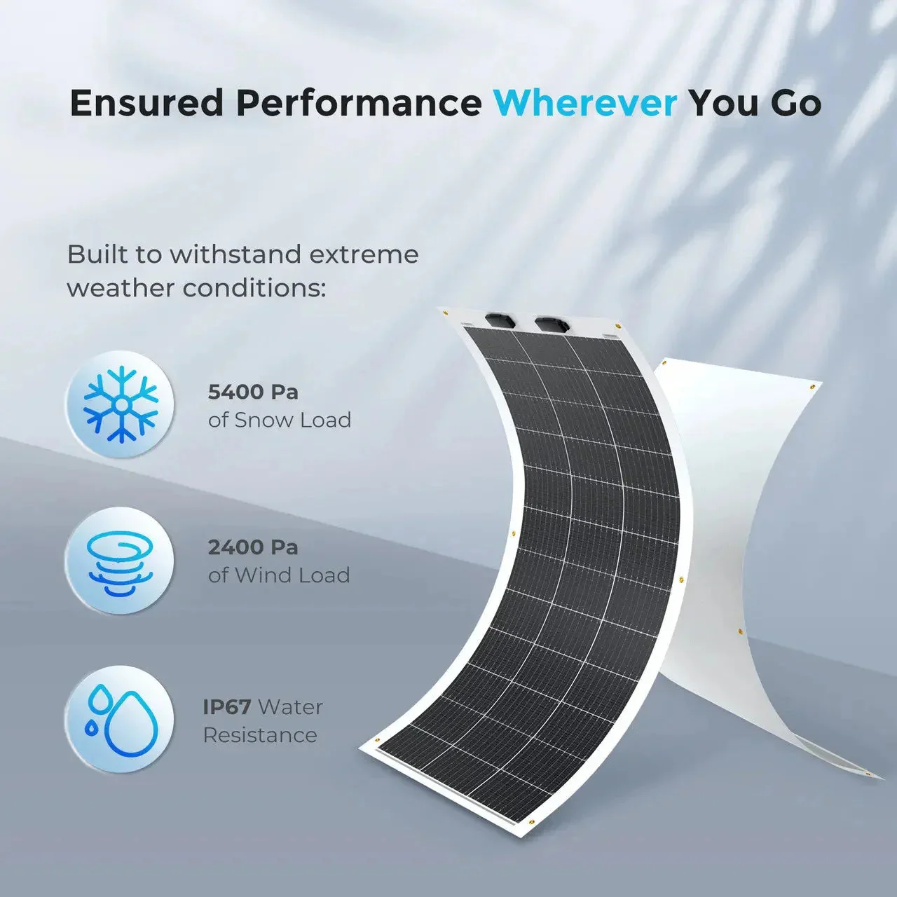 Renogy Flexible 100W 12V Monocrystalline Solar Panel - Image 3