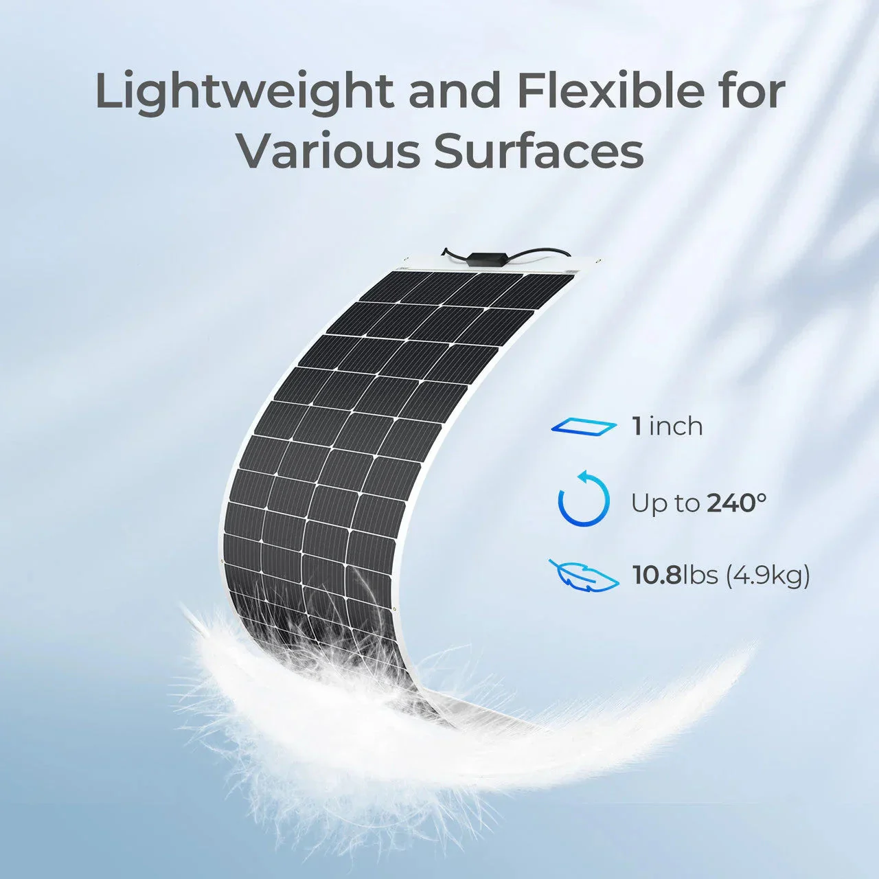 Renogy Flexible 200W 12V Monocrystalline Solar Panel - Image 3