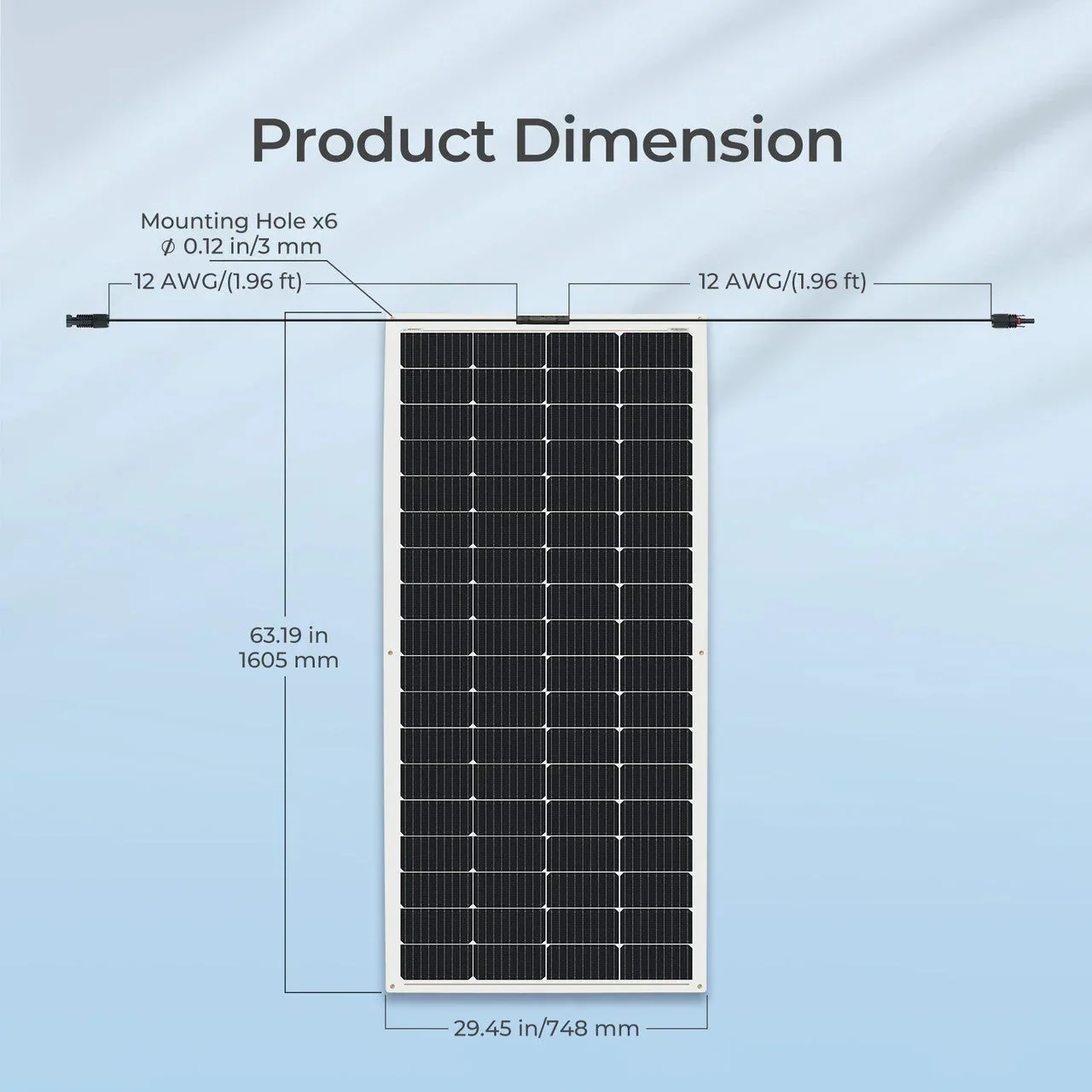 Renogy Flexible 200W 12V Monocrystalline Solar Panel - Image 9