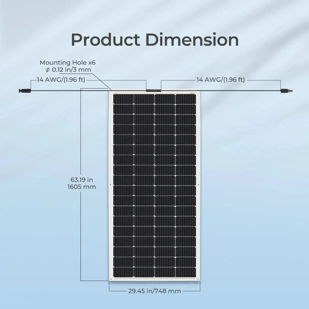 Renogy Flexible 4PCS 200W 12V Monocrystalline Solar Panel - Image 8