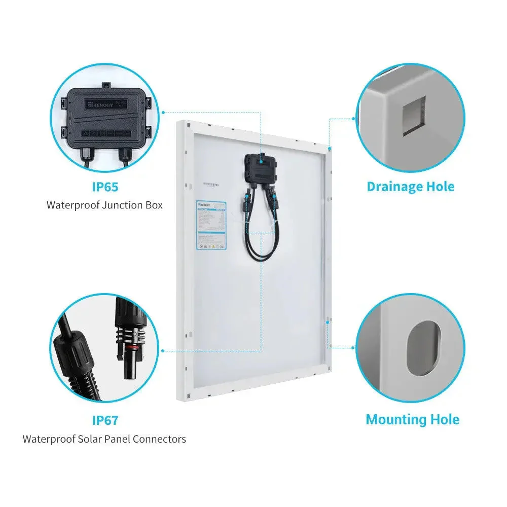 Renogy Monocrystalline 50W 12V Solar Panel - Image 3