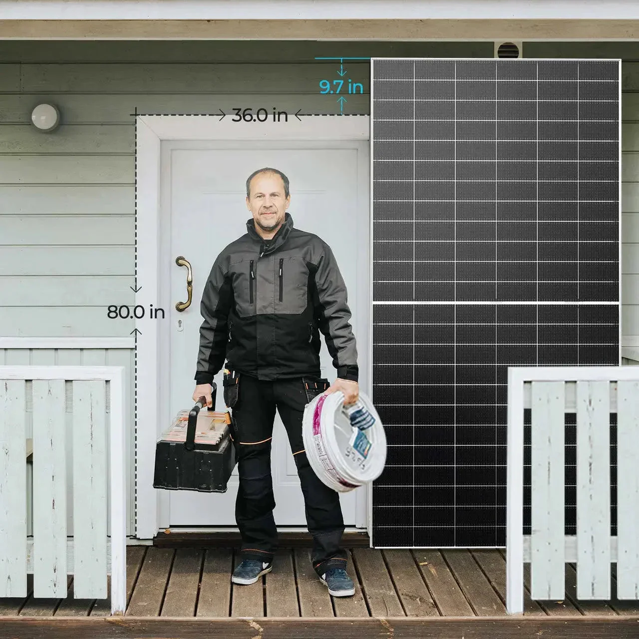Renogy N-Type Bifacial 2PCS 590W Monocrystalline Solar Panel - Image 11