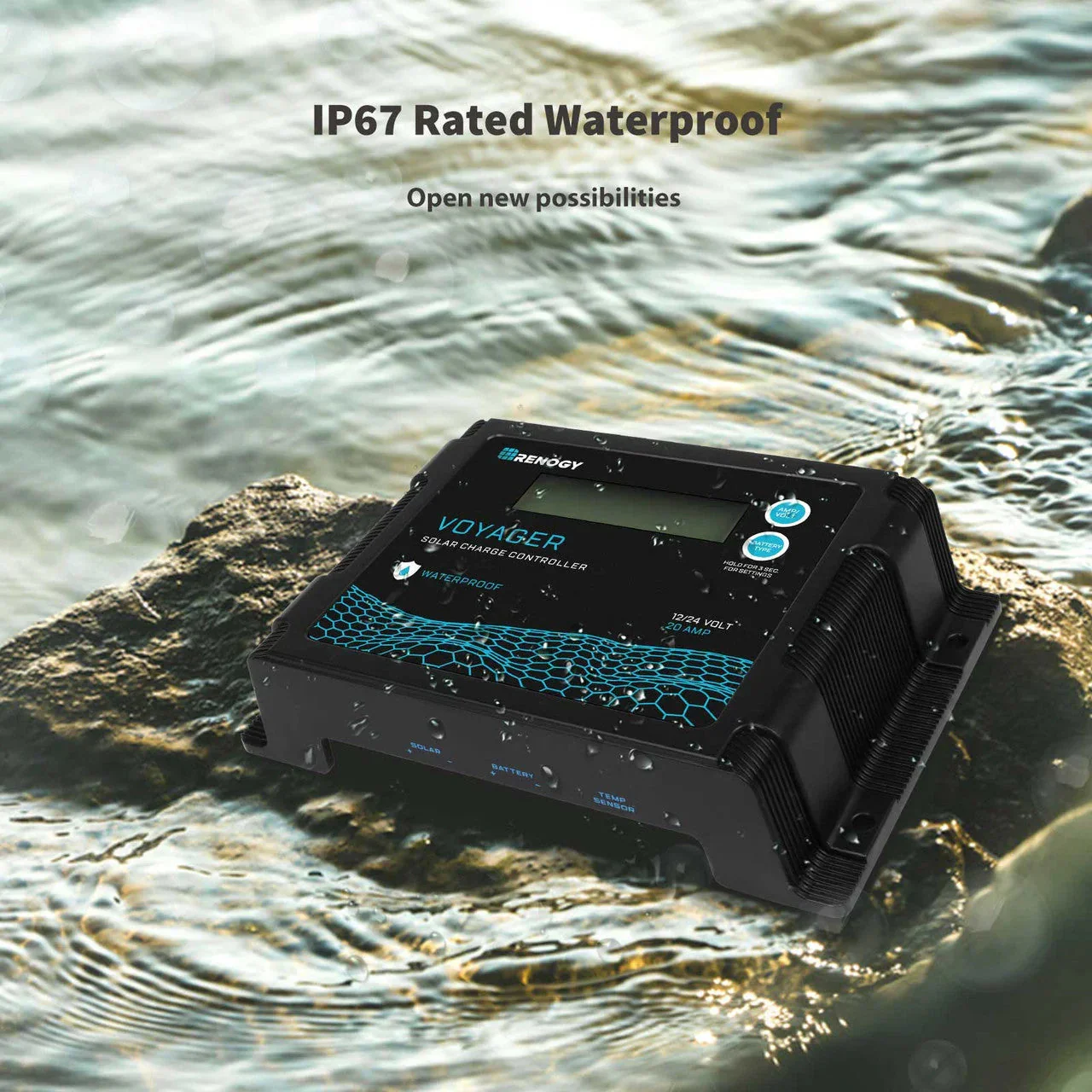 Renogy New Edition Voyager 20A PWM Waterproof Solar Charge Controller - Image 2