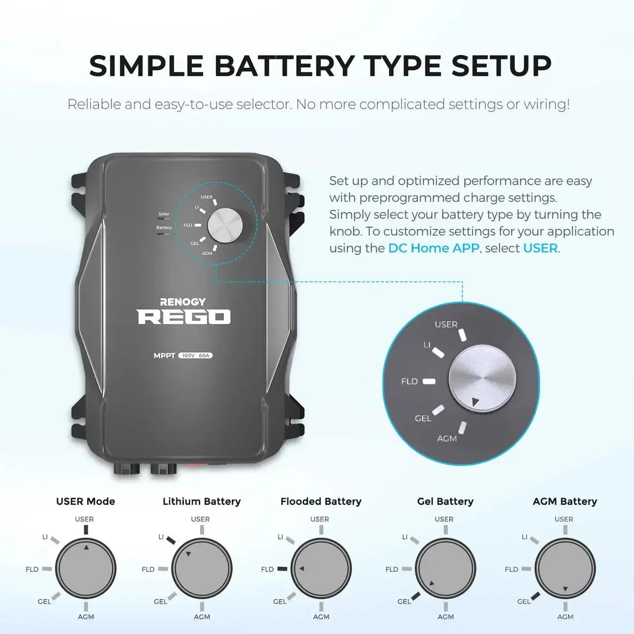 Renogy REGO 12V 60A MPPT Solar Charge Controller - Image 3