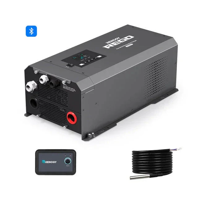 Renogy REGO 3000-Watt 12-Volt Pure Sine Wave Inverter Charger w/ LCD Display (SC)