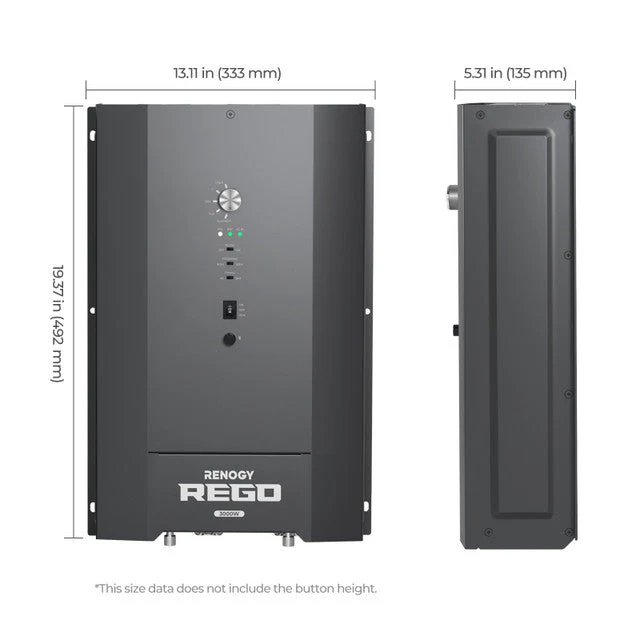 Renogy REGO 3000W 12V Pure Sine Wave HF Inverter Charger Split-phase Design (SC) - Image 12