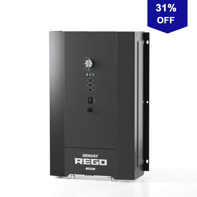 Renogy REGO 3000W 12V Pure Sine Wave HF Inverter Charger Split-phase Design (SC) - Image 2