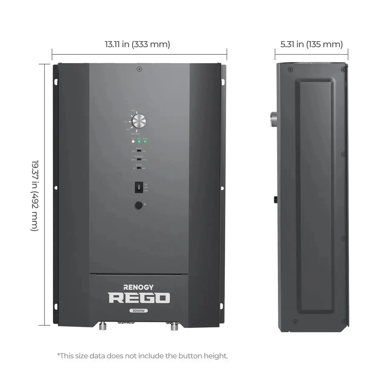 Renogy REGO 3000W 12V Pure Sine Wave HF Inverter Charger Split-phase Design - Image 10