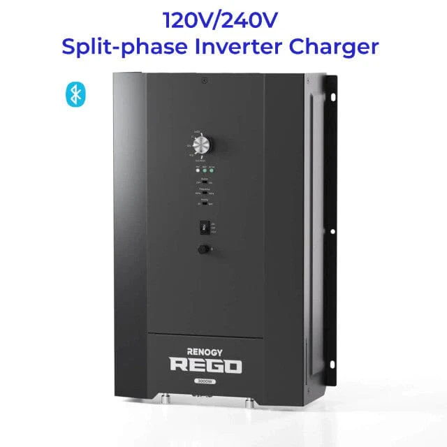 Renogy REGO 3000W 12V Pure Sine Wave HF Inverter Charger Split-phase Design (SC) - Image 2