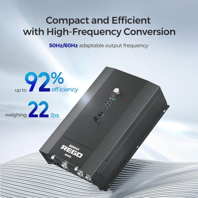 Renogy REGO 3000W 12V Pure Sine Wave HF Inverter Charger Split-phase Design (SC) - Image 4