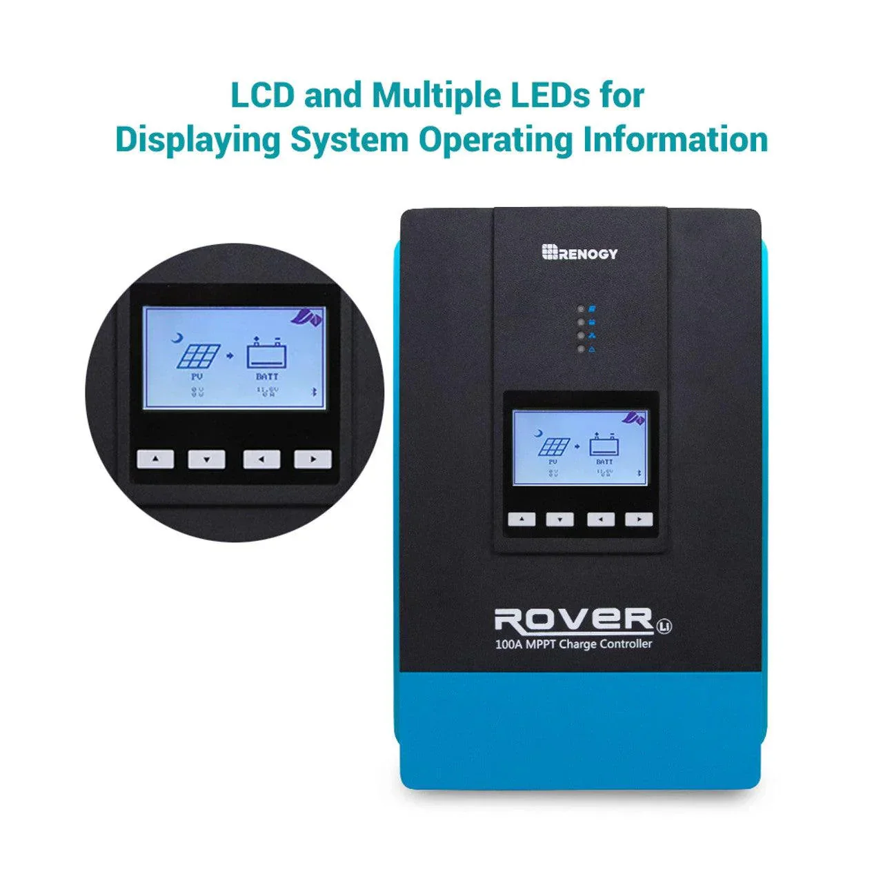 Renogy Rover 100 Amp MPPT Solar Charge Controller (SC) - Image 3