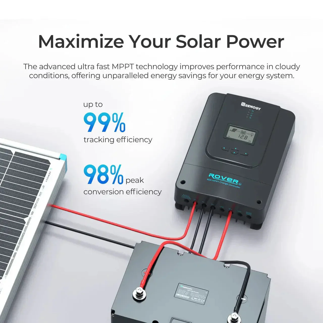 Renogy Rover 60 Amp MPPT Solar Charge Controller - Image 4