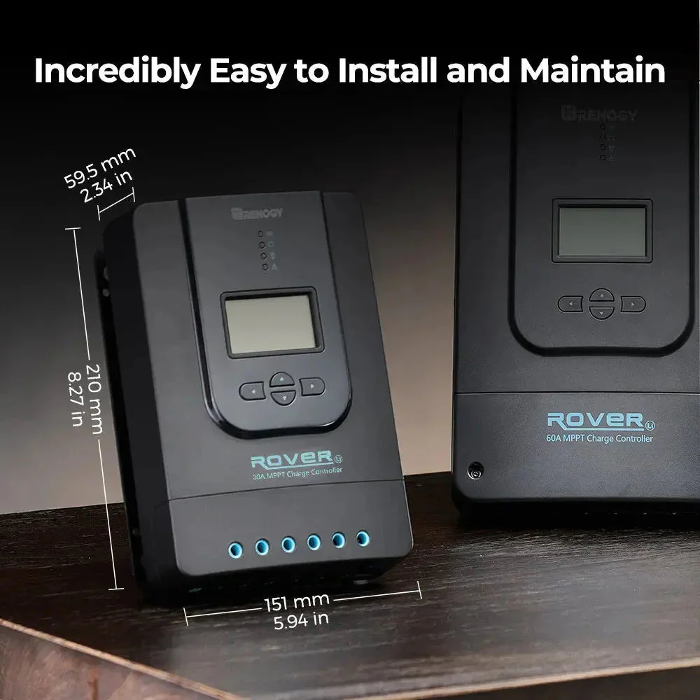 Renogy Rover Li 30 Amp MPPT Solar Charge Controller w/ Renogy ONE Core - Image 3