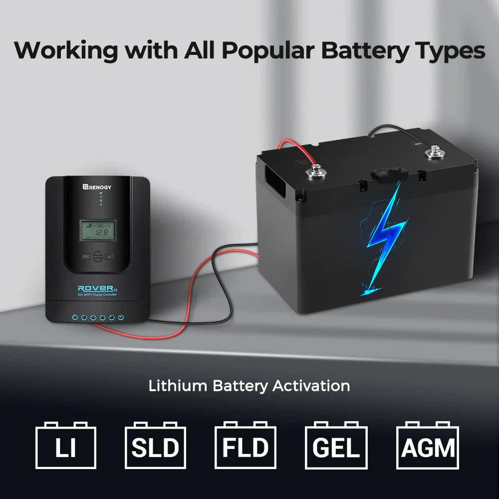 Renogy Rover Li 30 Amp MPPT Solar Charge Controller w/ Renogy ONE Core - Image 7