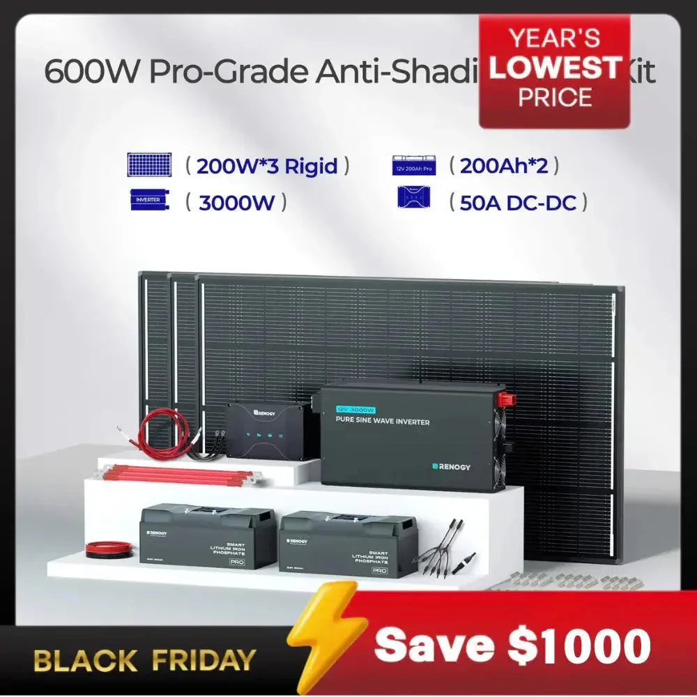 Renogy ShadowFlux N-Type Anti-Shading 200W 120W Solar Panel - Image 19