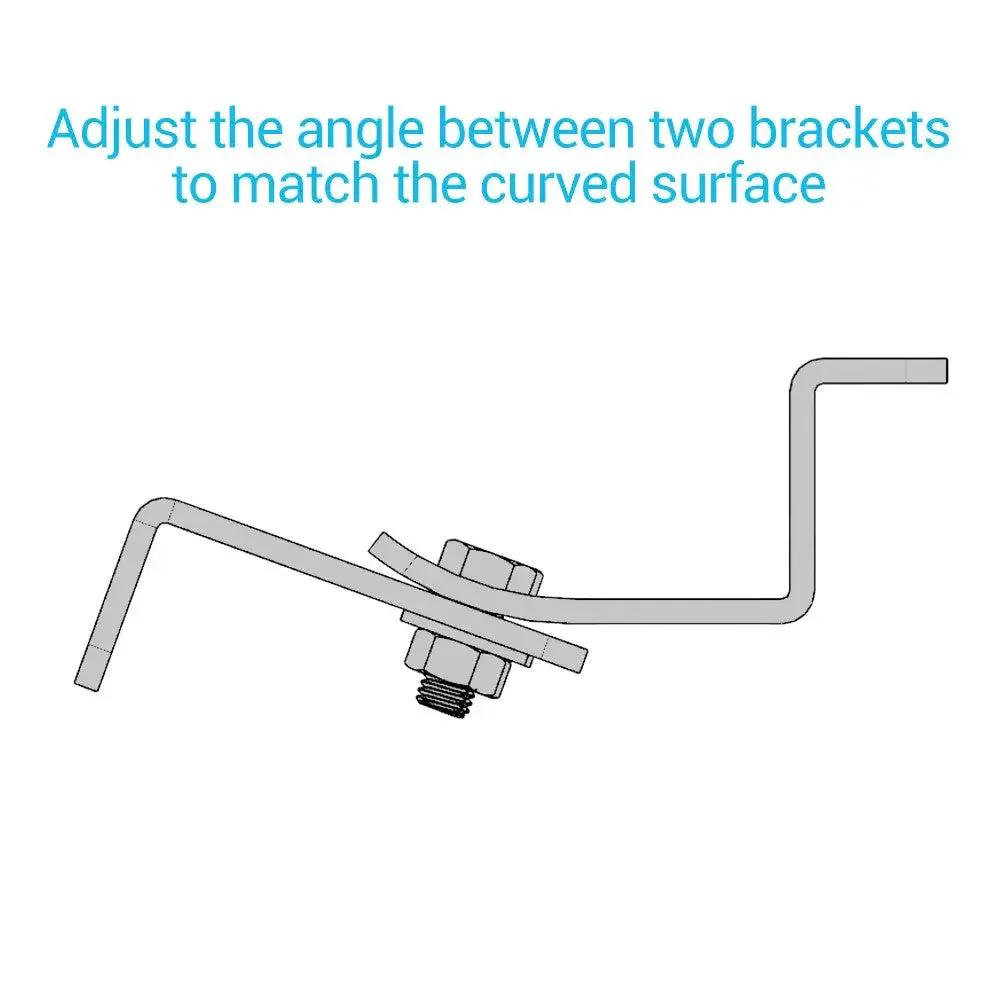 Renogy Solar Panel Mounting Curved Z Bracket -- Set of 4 - Image 6