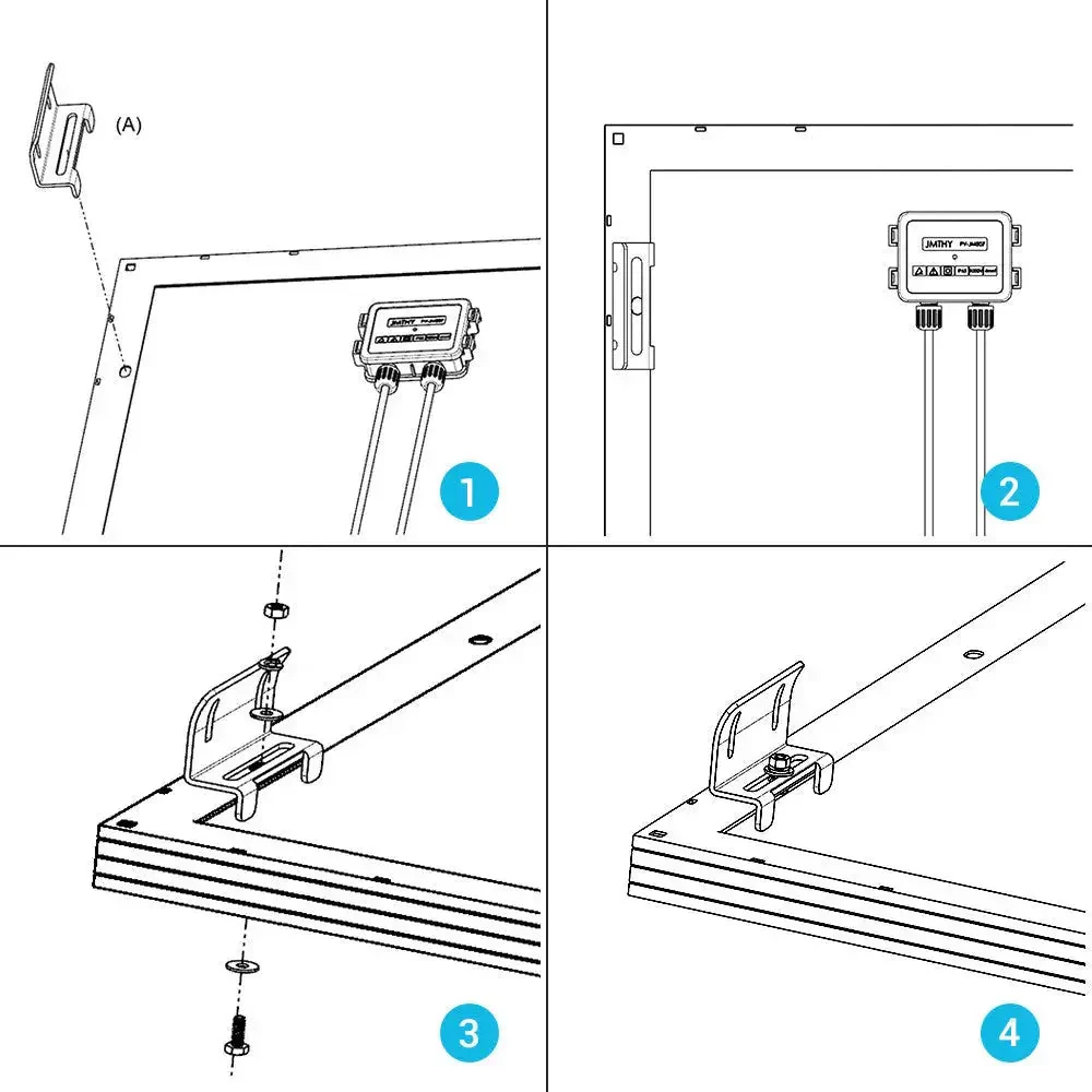 Renogy Solar Panel Mounting Curved Z Bracket -- Set of 4 - Image 7