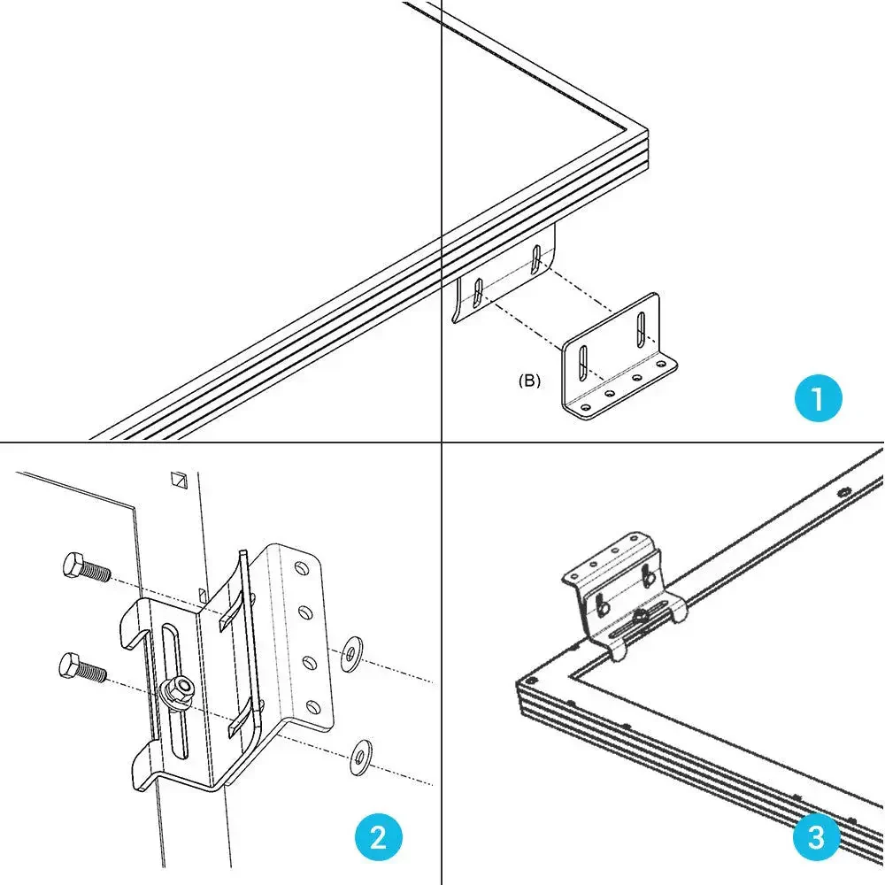 Renogy Solar Panel Mounting Curved Z Bracket -- Set of 4 - Image 8