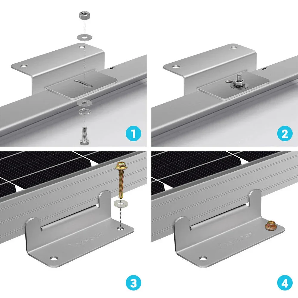 Renogy Solar Panel Mounting Z Bracket -- Set of 4 - Image 5