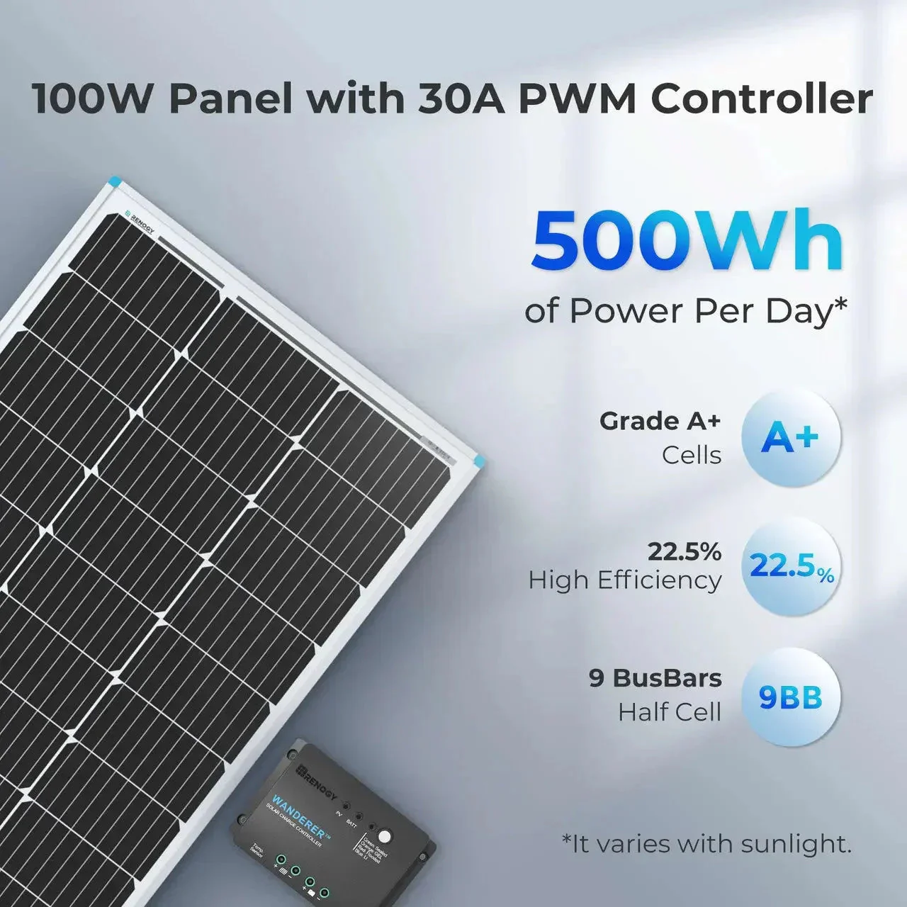 Renogy Starter Kit N-Type 100W 12V Solar Kit - Image 2