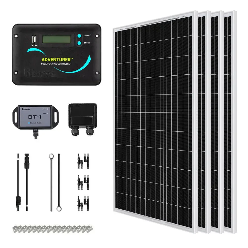 Renogy Starter RV Kit N-Type 400W 12V Solar Kit with PWM Charge Controller - Image 7
