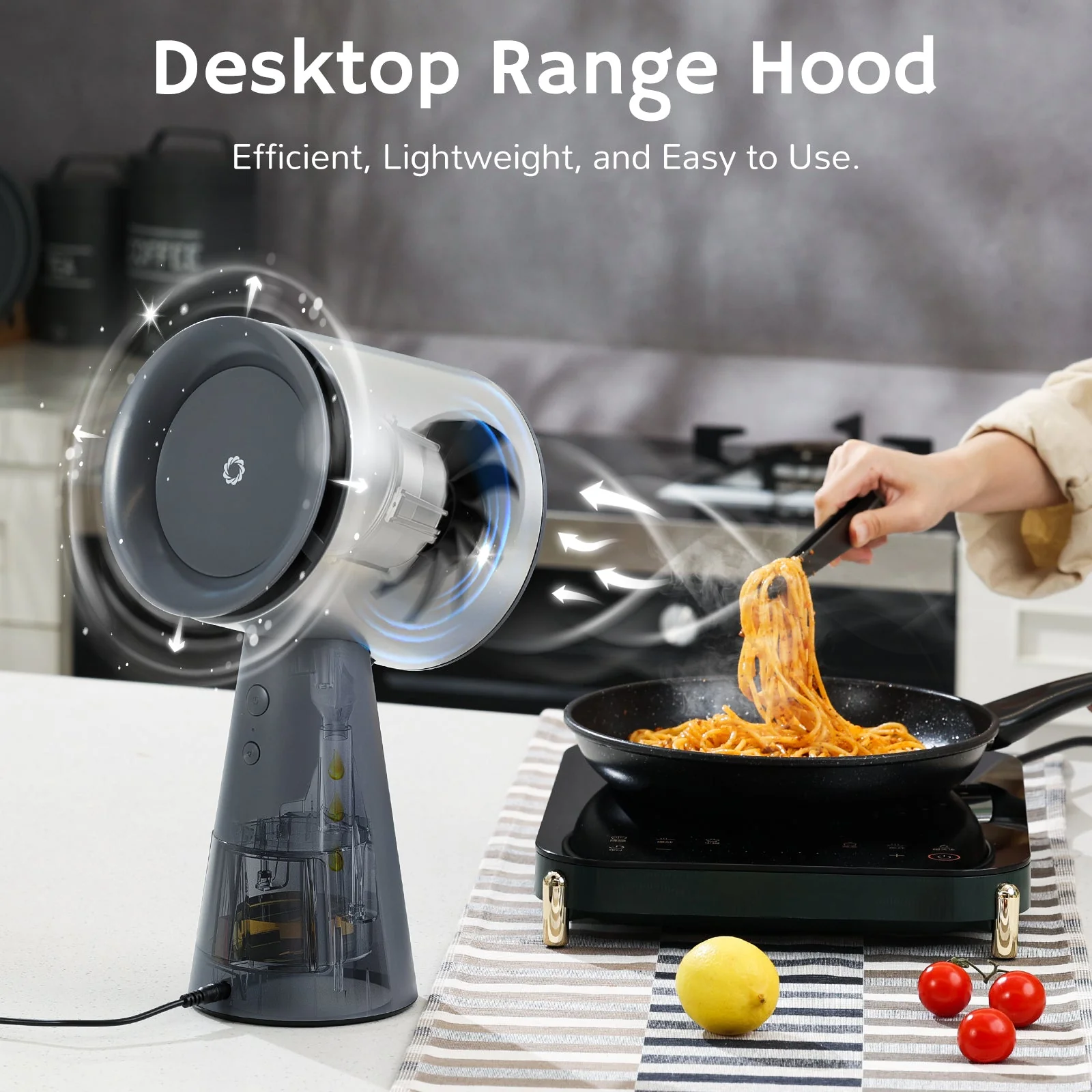RH180 Portable Desktop Range Hood, Wired Powered Option - European version - Image 3