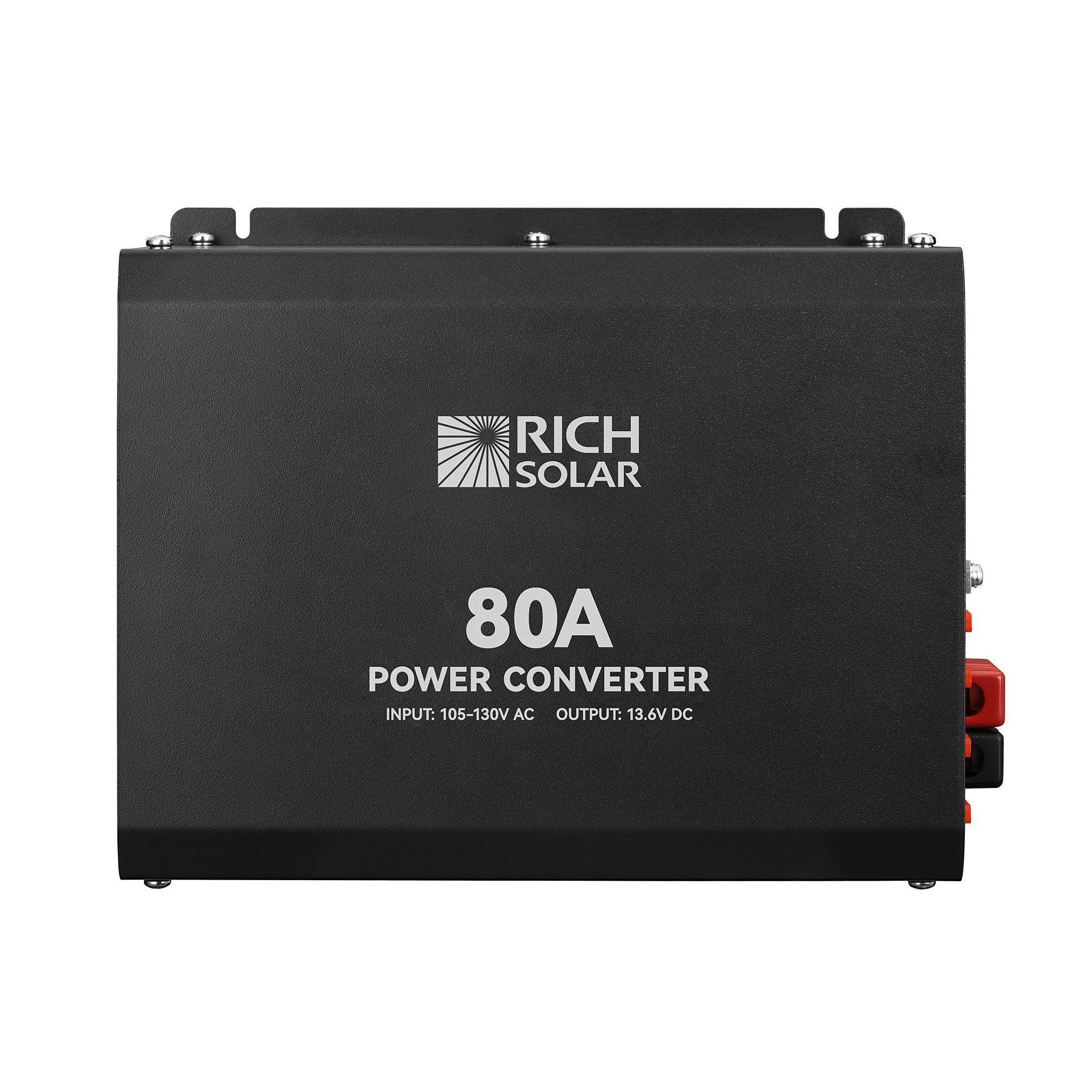 Rich Solar - 80 Amp Power Converter | 80A 120V Battery Charger | Overload, Overheat, Reverse Polarity Protection | Plug and Play (SC) - Image 6
