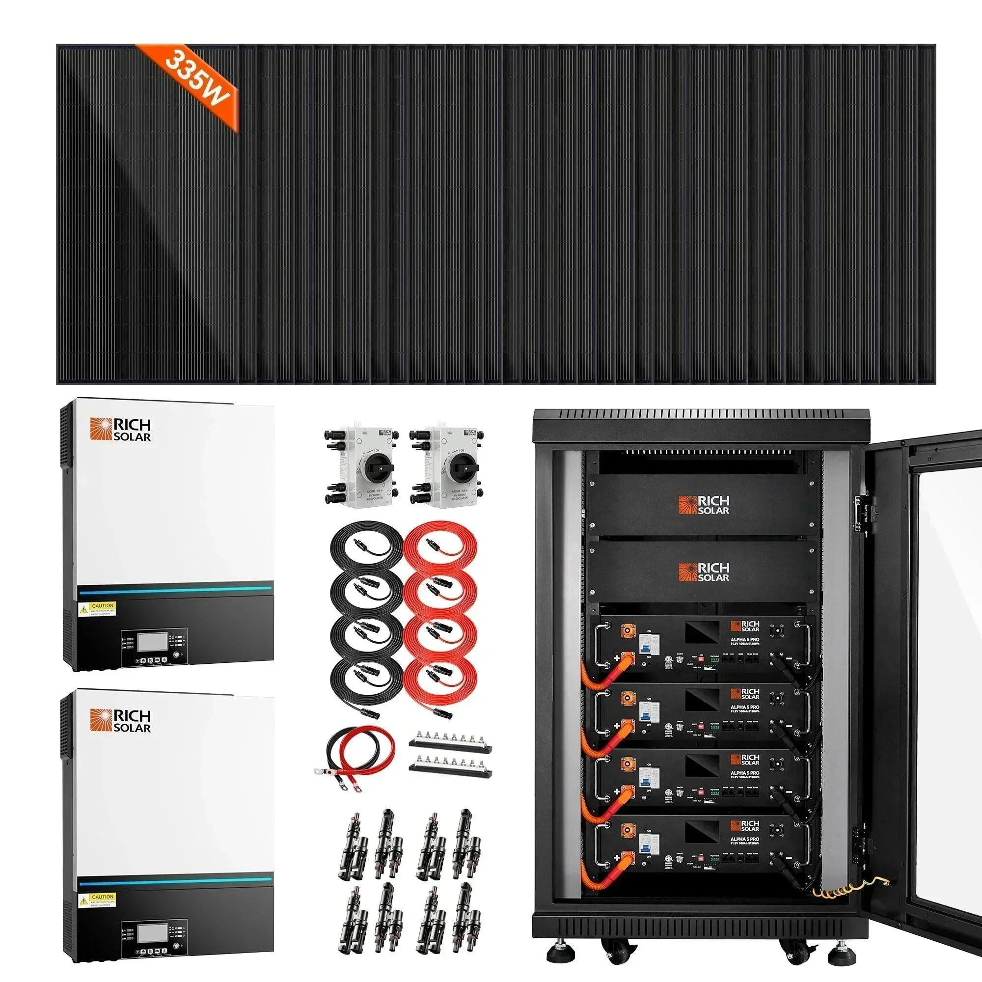 Rich Solar - Complete Off-Grid Solar Kit | 13,000W 120/240V Output | 48VDC - Image 2