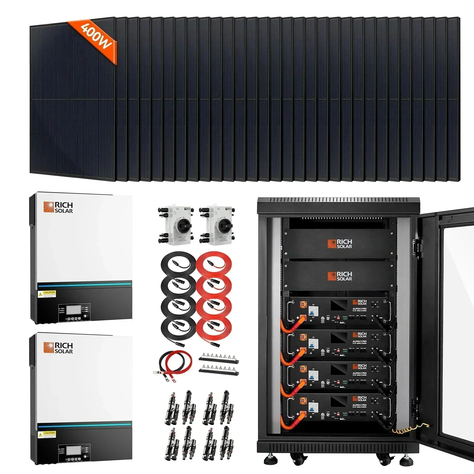 Rich Solar - Complete Off-Grid Solar Kit | 13,000W 120/240V Output | 48VDC - Image 3