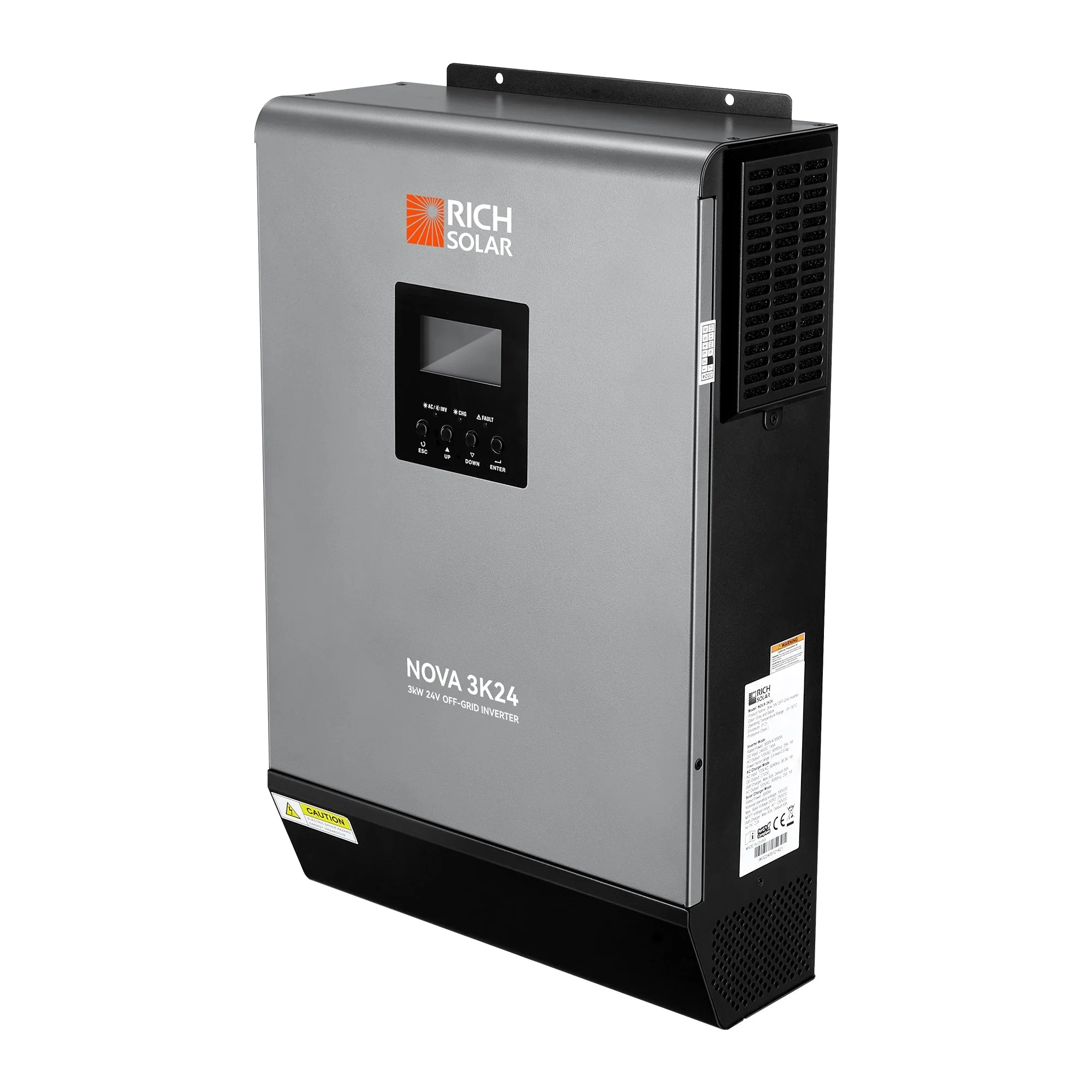 Rich Solar NOVA MAX 3K | 3000W 24V Hybrid Inverter for RVs, Trailers, Campers, Vans, Trucks, Overlanders, Boats - Image 3