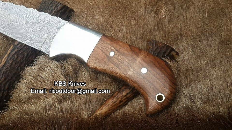 Ridgeback Hunter Custom Handmade Damascus Knife KBS Knives Store - Image 3