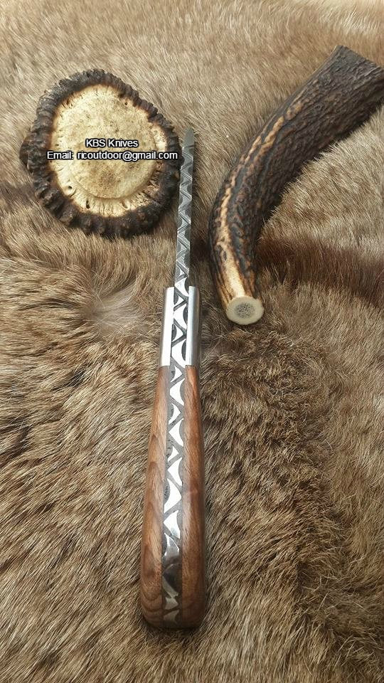 Ridgeback Hunter Custom Handmade Damascus Knife KBS Knives Store - Image 4